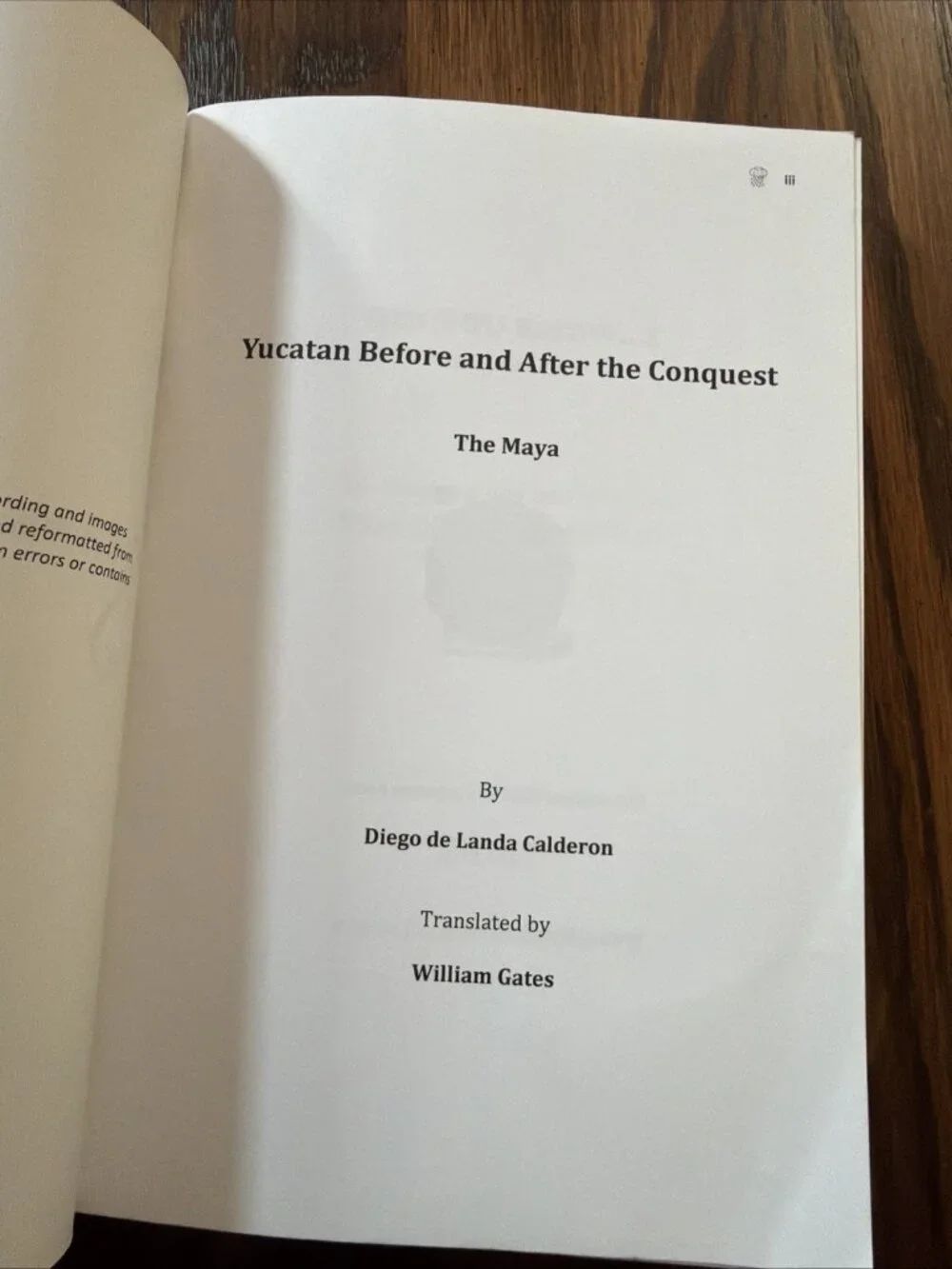 YUCATAN BEFORE AND AFTER THE CONQUEST: THE MAYA (FORGOTTEN By Diego De Landa NEW